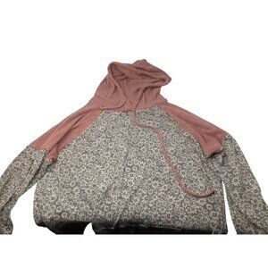 ''Lovely J'' Womens Flower Patterned Hoodie Size 2XL